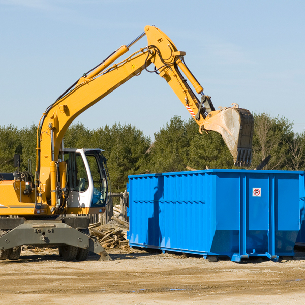 can i choose the location where the residential dumpster will be placed in Y-O Ranch Wyoming